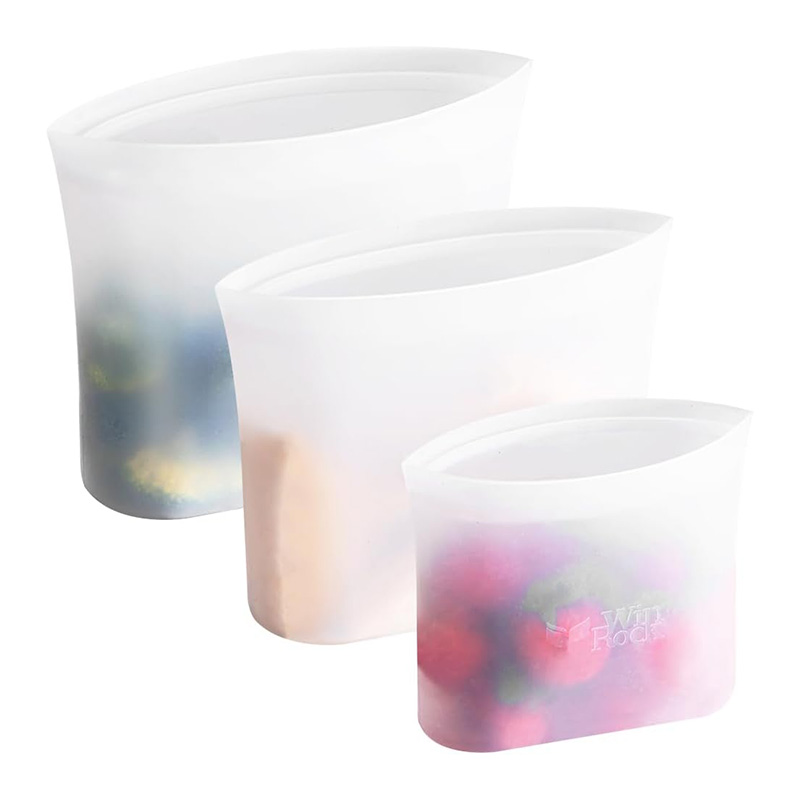 Reusable 100% Silicone Food Storage Bags