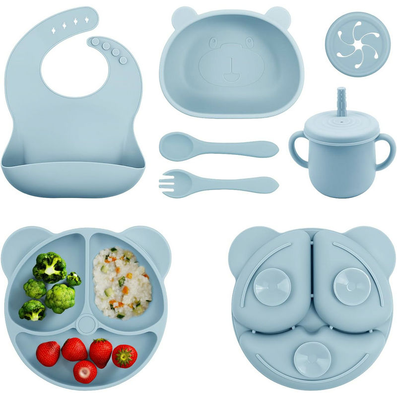 Food Grade Silicone Baby Feeding Set