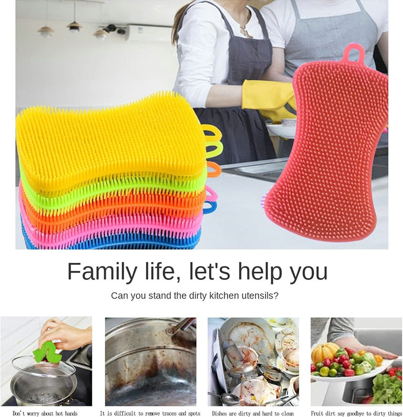 Silicone Sponge Dish Washing Kitchen Scrubber (5).jpg