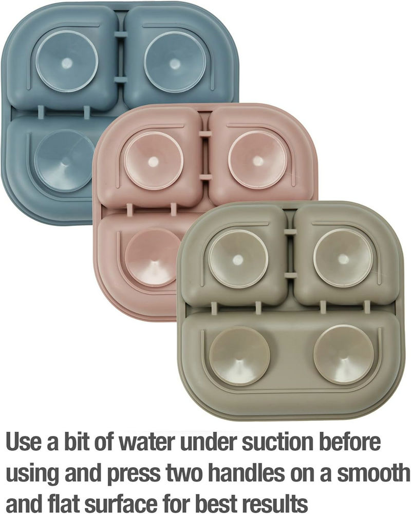 Silicone Suction Plates with Spoon for Baby