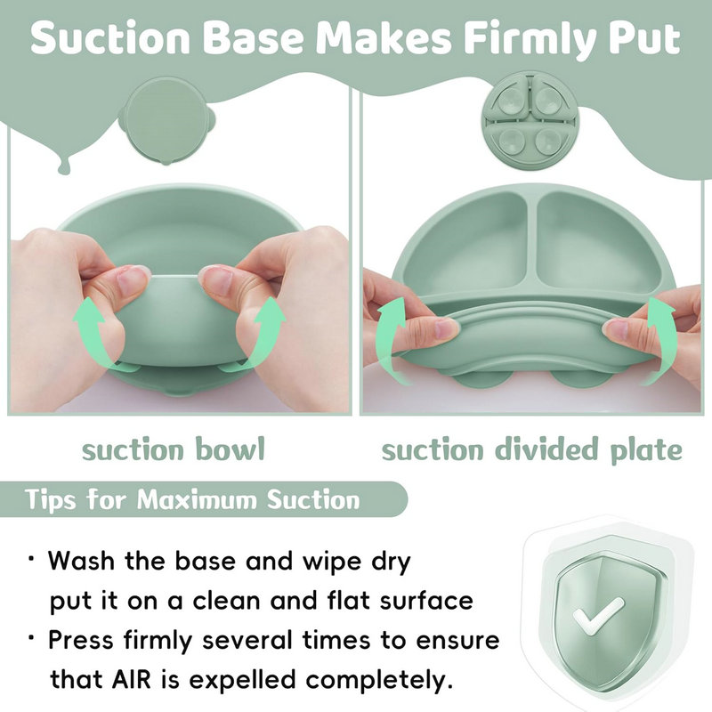 Food Grade Silicone Baby Feeding Set of 10 units