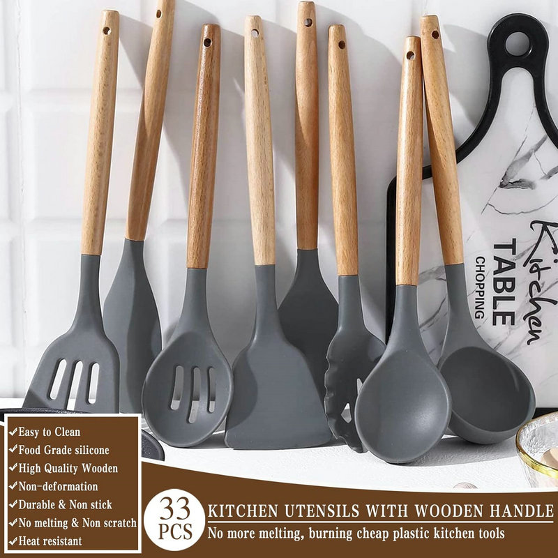 Good Grade Silicone Kitchen Cooking Utensils Set